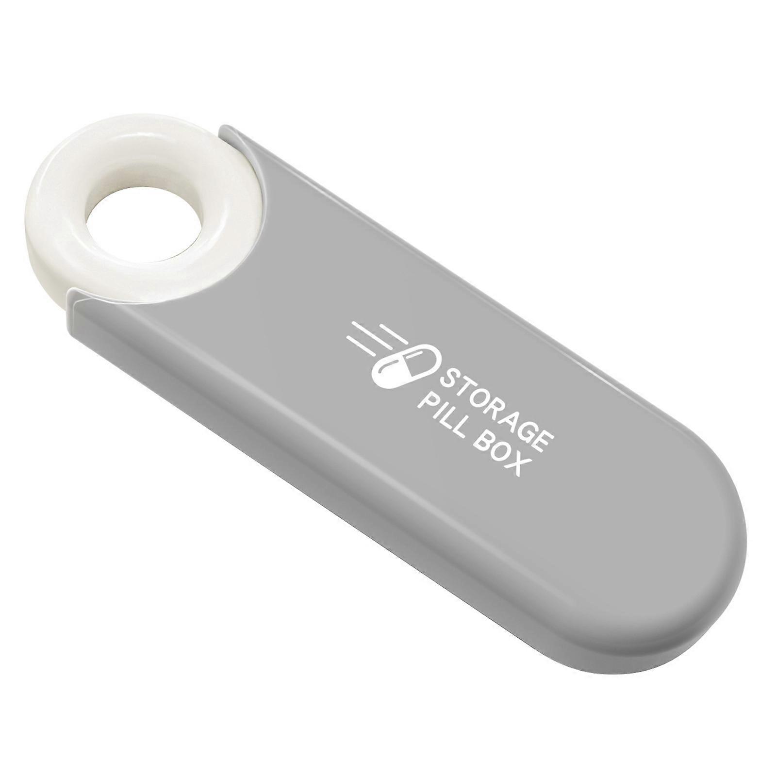 Mini Portable Small-Pill Box Small 3 Compartment Vitamins Holder Dustproof Medication Box with Lids for Travel