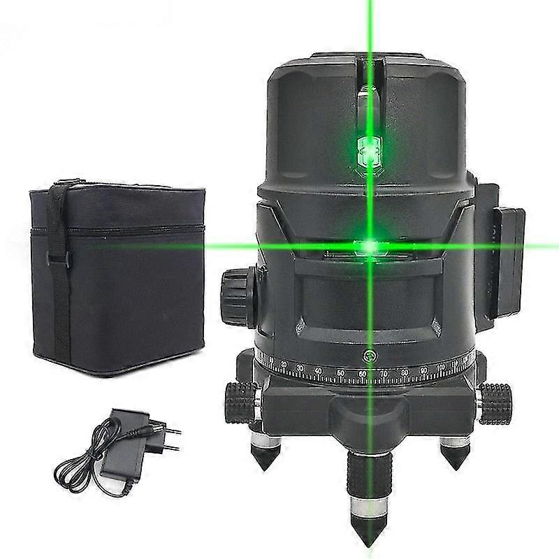 Green light laser level automatic leveling laser level 2 lines 5 lines horizontal vertical measure meter outdoor laser meter