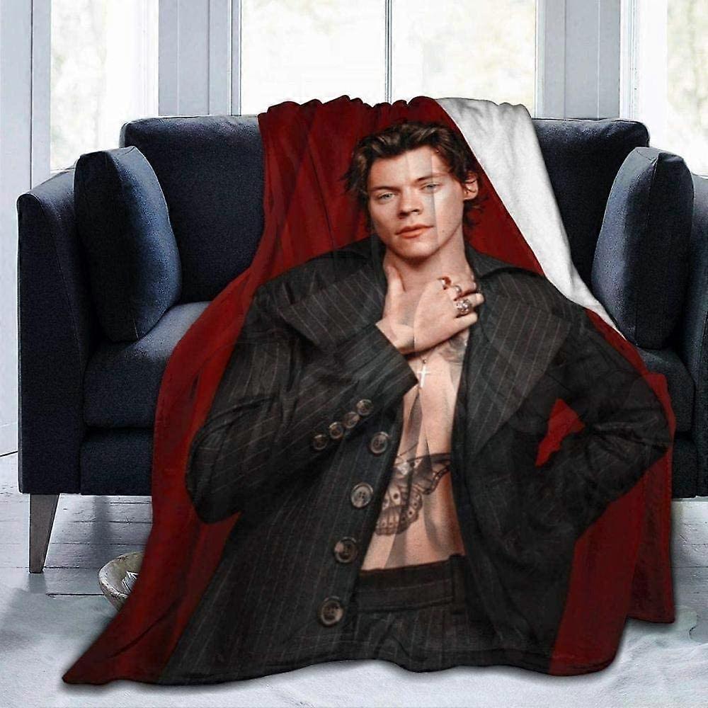Fleece Blanket Harry Styles Ultra-soft Micro Fleece Blanket Soft and Warm Blanket for Christmas Birthday -U212-SYS21848