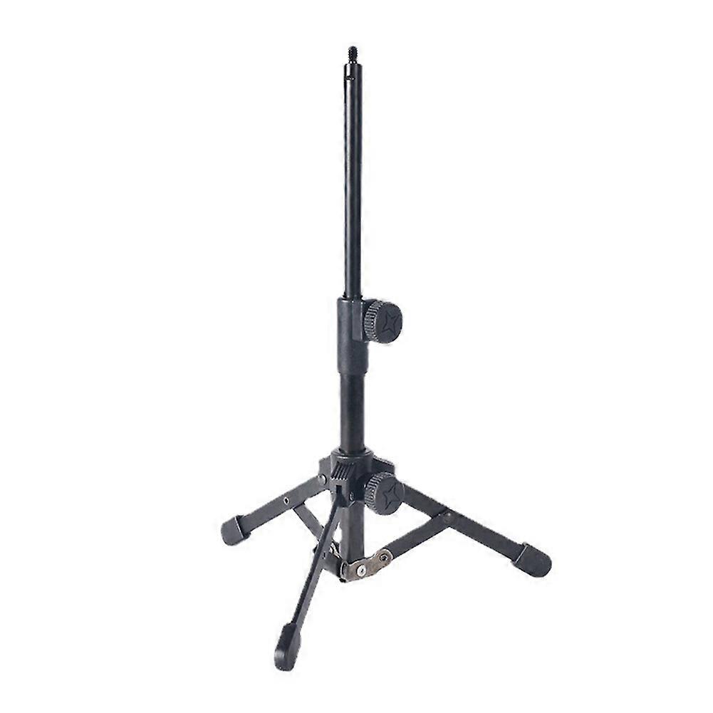Mini Tabletop Tripod Microphone Mic Stand Holder with 1/4 Inch Threaded for Meetings Lectures Speak