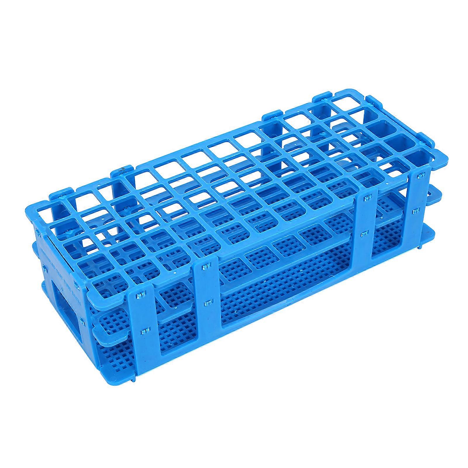 Test Tube Rack 60 Holes 16mm Strong Light Plastic 3 Tiers Easy Assembly Centrifuge Tube Holder for Laboratory School