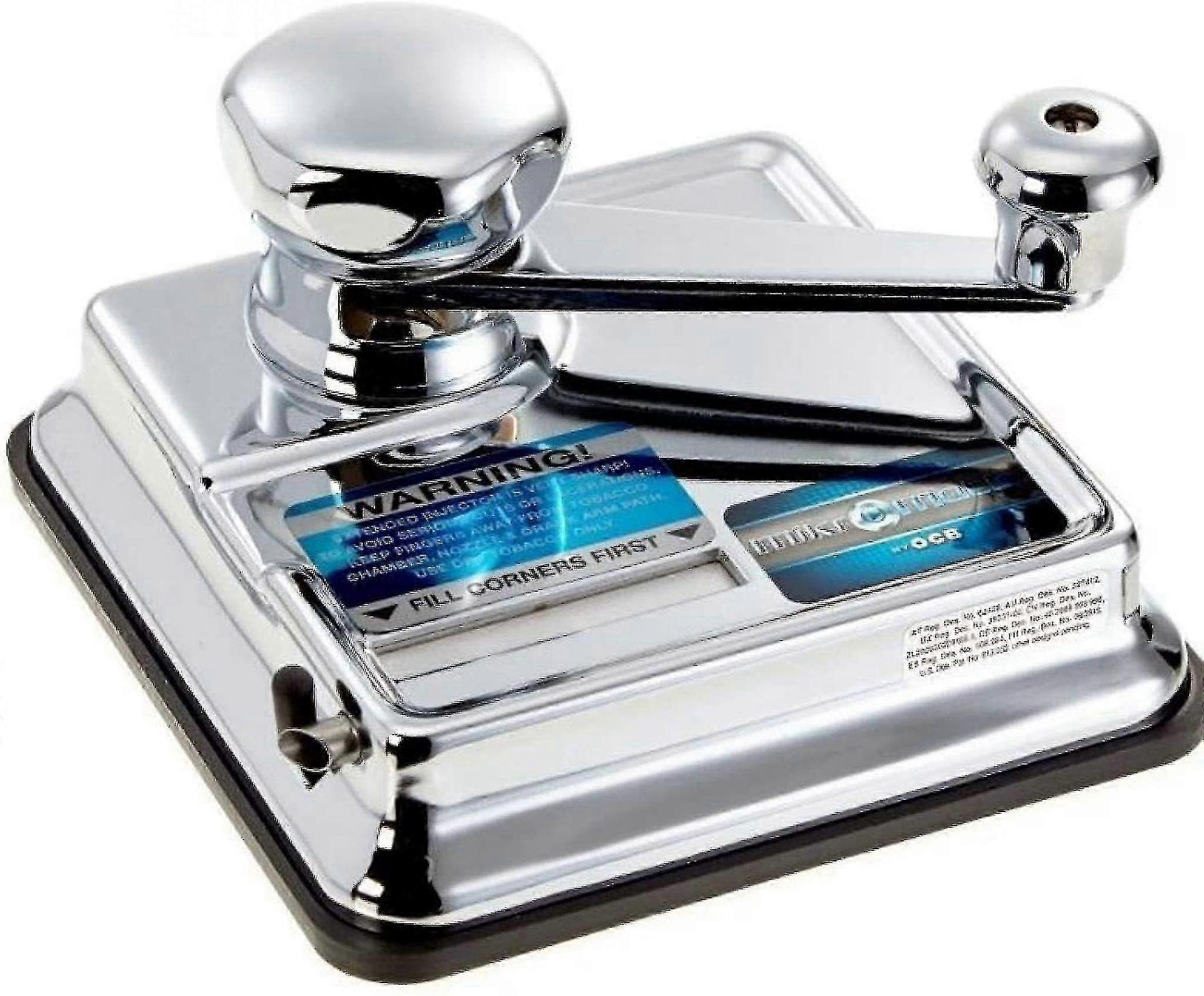 Tamping Machine Cigarettes, Silver Cigarette Roller Square Hand Metal Cigarette Roller Puller Smoking Set_tmall