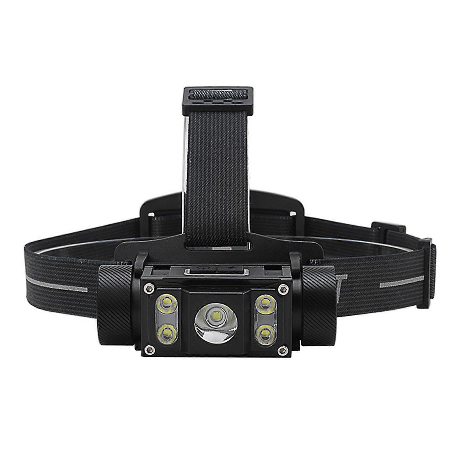 Multi-Functional High-Gloss Head Lamp USB Rechargeable Headwear Work Lamp for Camping and Fishing