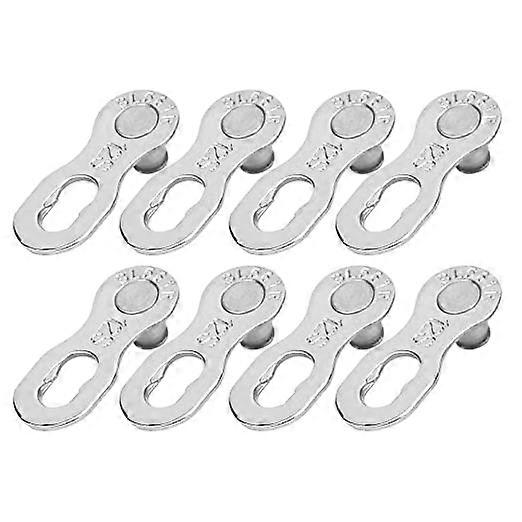 ZK-Pair of Bicycle Chain Links Steel Bicycle Chain 12 Speed Chain Missing Link Connector (Silver)