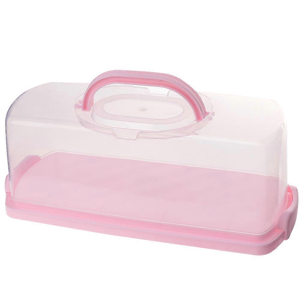 Cake Carrying Box Transparent Dessert Carrier Handheld Cake Box Multi-use Cake Packing Box