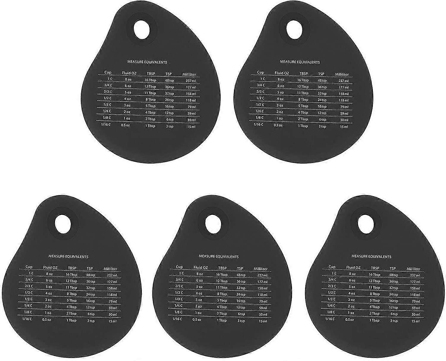 5pcs Silicone Bench Scraper Multifunctional Cake Scraper Integrated Nonstick