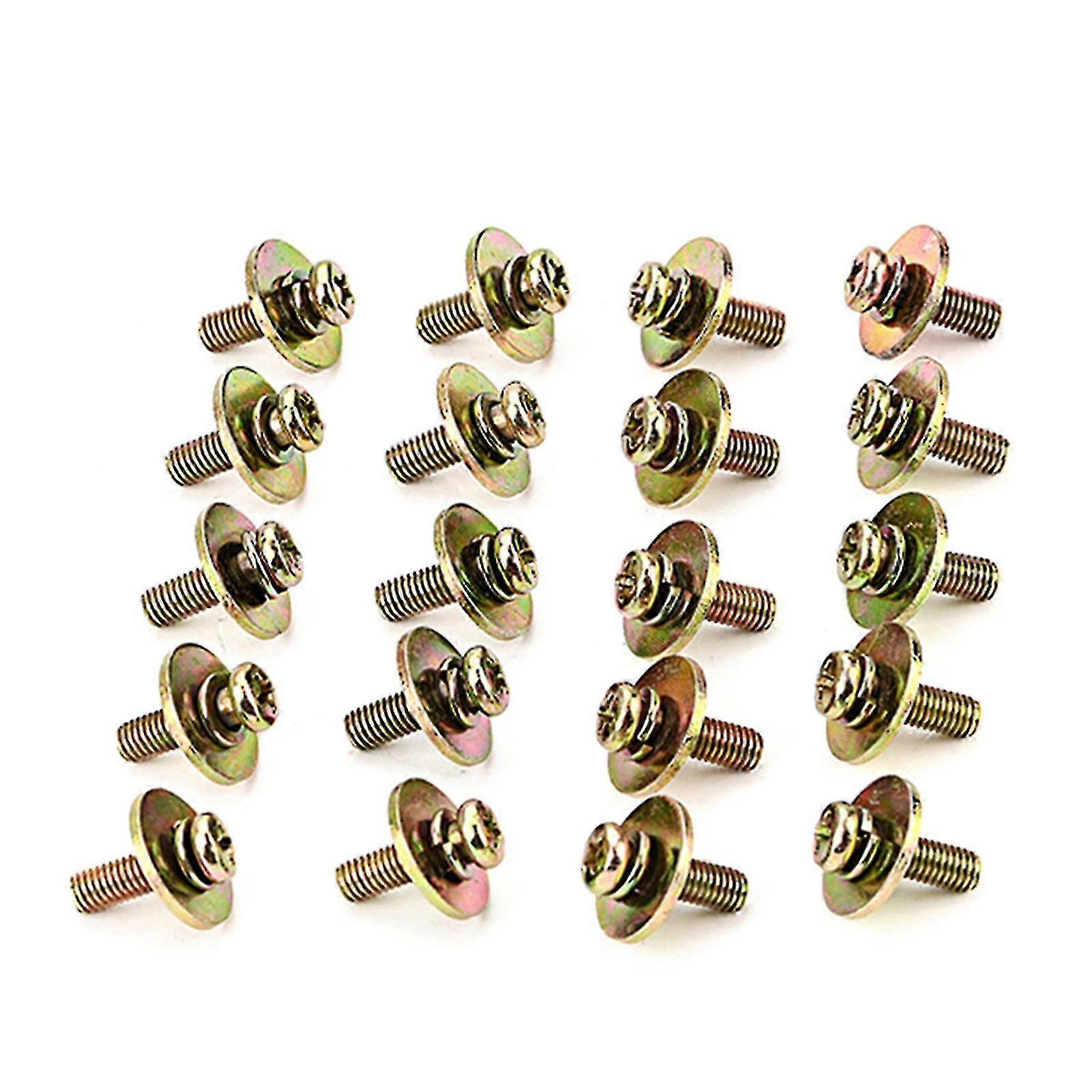 20pcs/lot Hardware Practical Golden Screws Drum Lug Claw Hook Mount Screw Pack