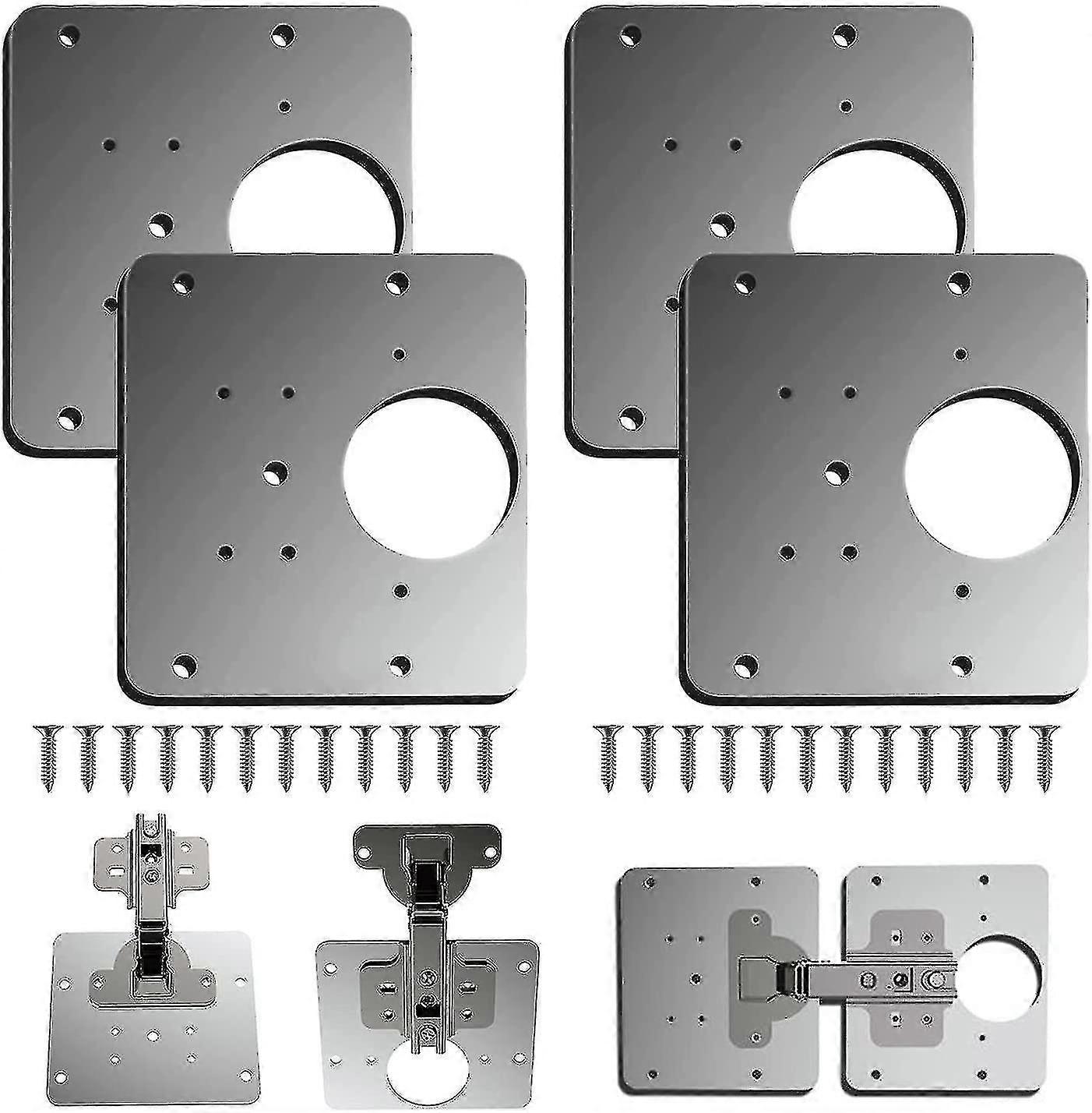Cabinet Hinge Repair Brackets,kitchen Cupboard Door Hinge Repair Plate Kit