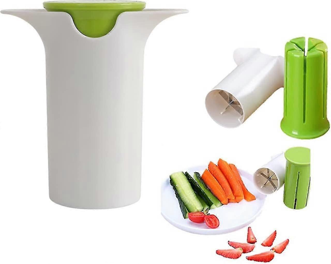Carrot Cutter Grape Cutter Slicer For Kids Cucumber Honey Dispenser Potatoes Strawberry Slicer Vegetable Slicer (d-4-0)