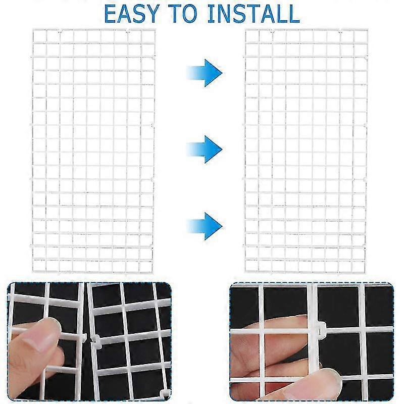 10pcs Aquarium Divider Fish Tank Divider Filter Grids Separation Grid Tray Isolation Board Grid Wit