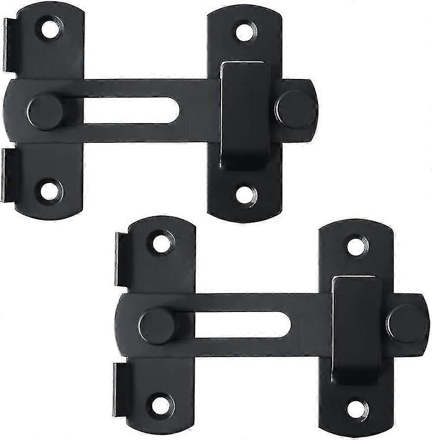 Sliding Door Latch Door Lock Toggle Latch Buckle Lock Bolt With Screws 2 Pcs