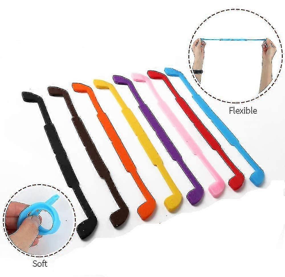 Pakk silikonbriller stropper, Anti skli