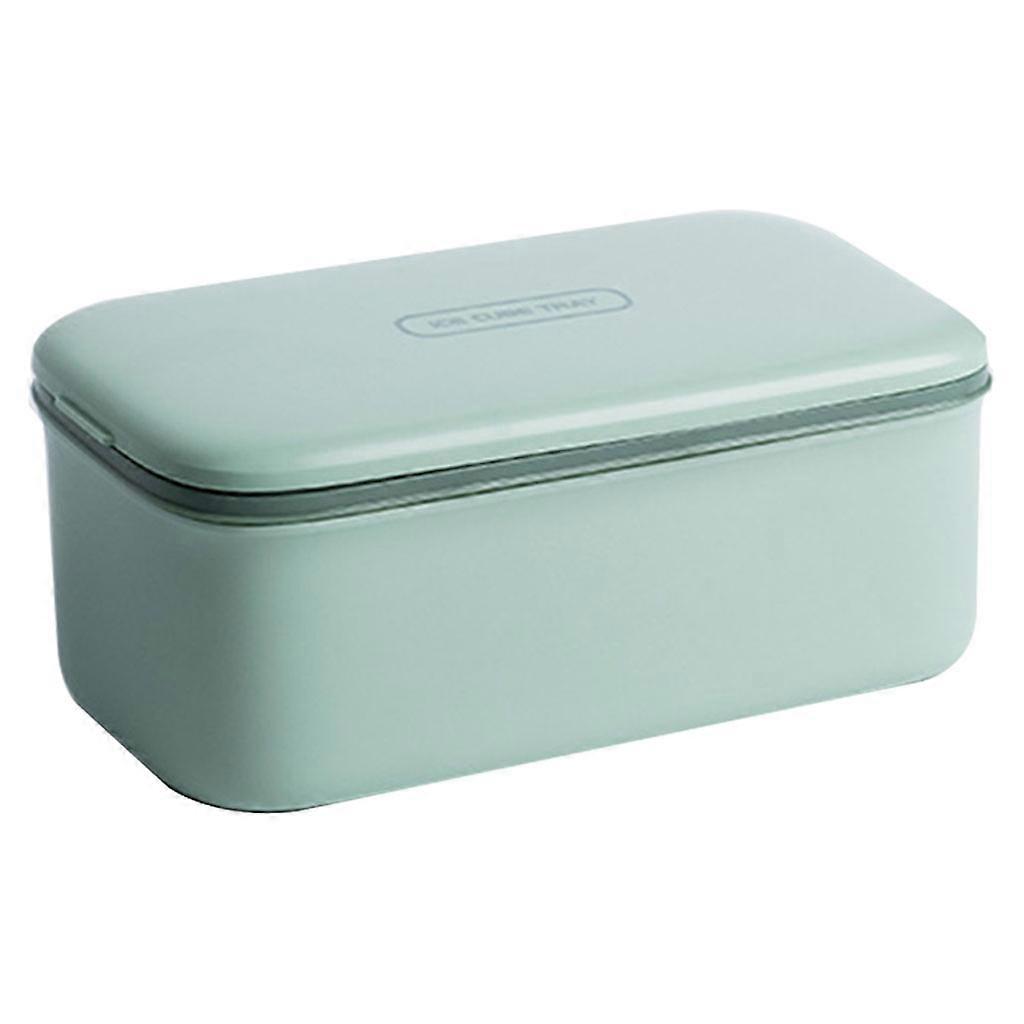 Ice Cube Tray with Lid 64 Compartments Ice Cube Box Mould Double Layer Silicone Mold