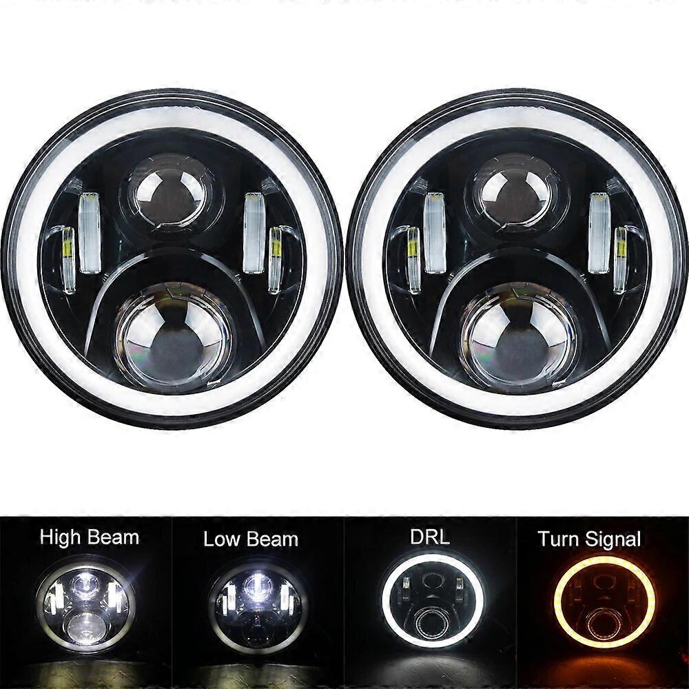 7" 180W LED Far 6D Mașină Led Lumini de conducere Hi/Lo Beam DRL Alb Chihlimbar 12V Led pentru Jeep Wrangler Hummer Lada Niva