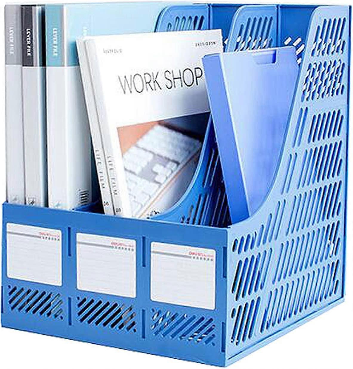 Office Locker 2PCS Plastic Storage Box(3 Compartments)
