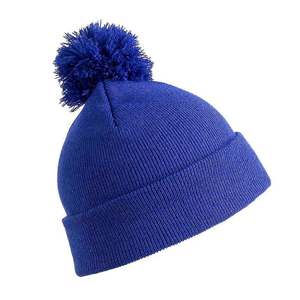 Core Kids Pom Pom Beanie - Royal Blue - Unisex