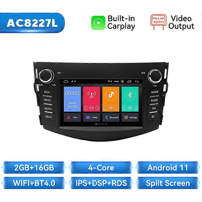 Lecteur d’autoradio sans fil Carplay pour RAV4 2006 2007 2008 2009 2010 2011 2012 Android Autoradio Audio Vidéo 128Go RDS IPS