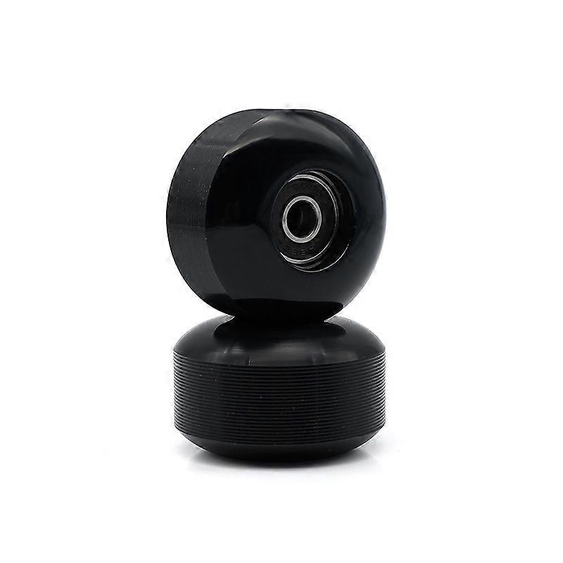 52mm Skateboard Wheels, 2pcs Elastic PU 80% Replacement Wheels with Ball Bearings for Skateboard Cruising Skateboard Wheel Skating Quad Skating