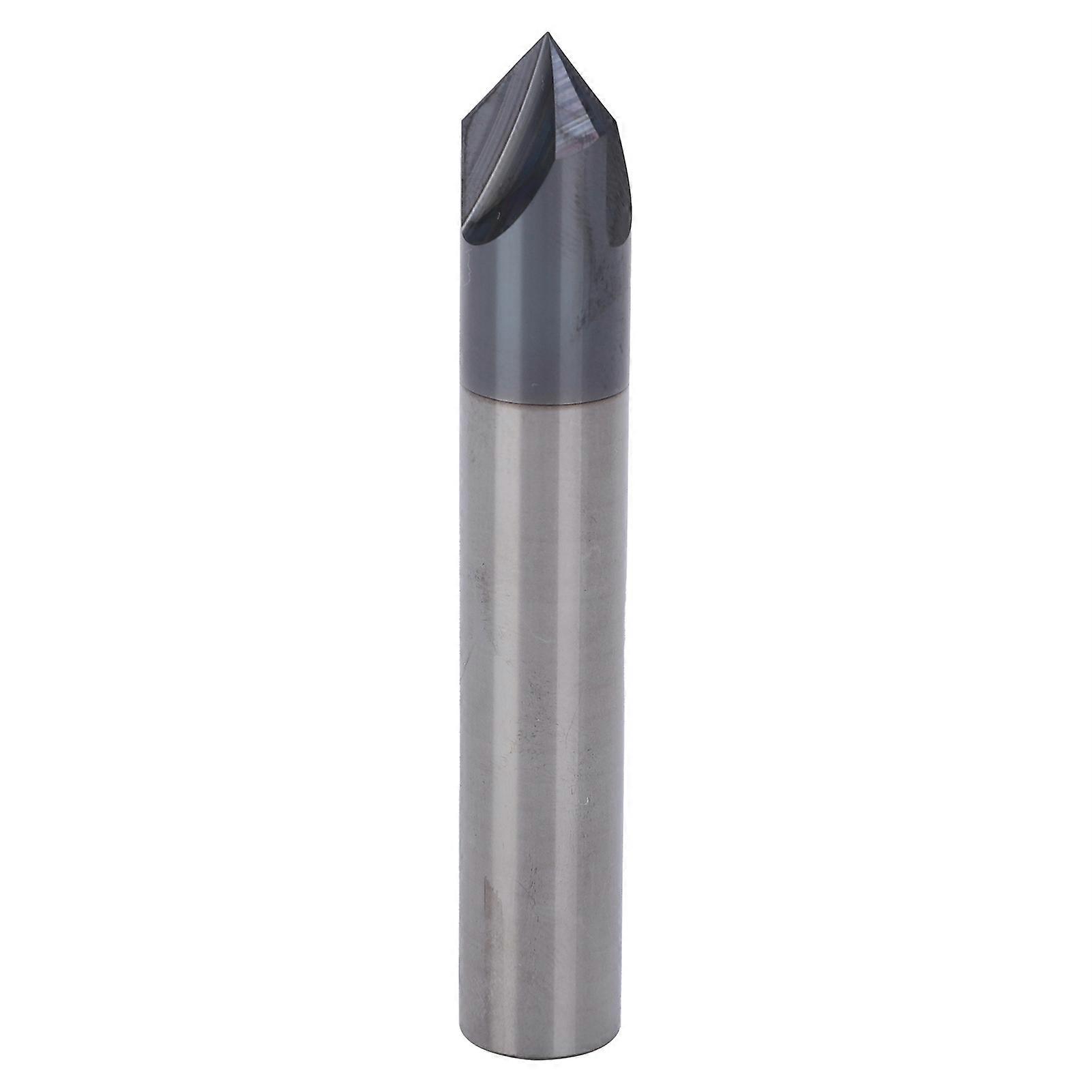 Chamfer End Mill 3 Flute 90 Tungsten Steel Milling Cutter Bit CNC Polishing Carving ToolD8 x 90 x 60L