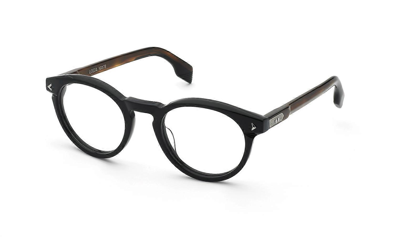 Eyewear Frames Lozza VL4380M 700Y Black LUCIDO 50/22/145 UNISEX