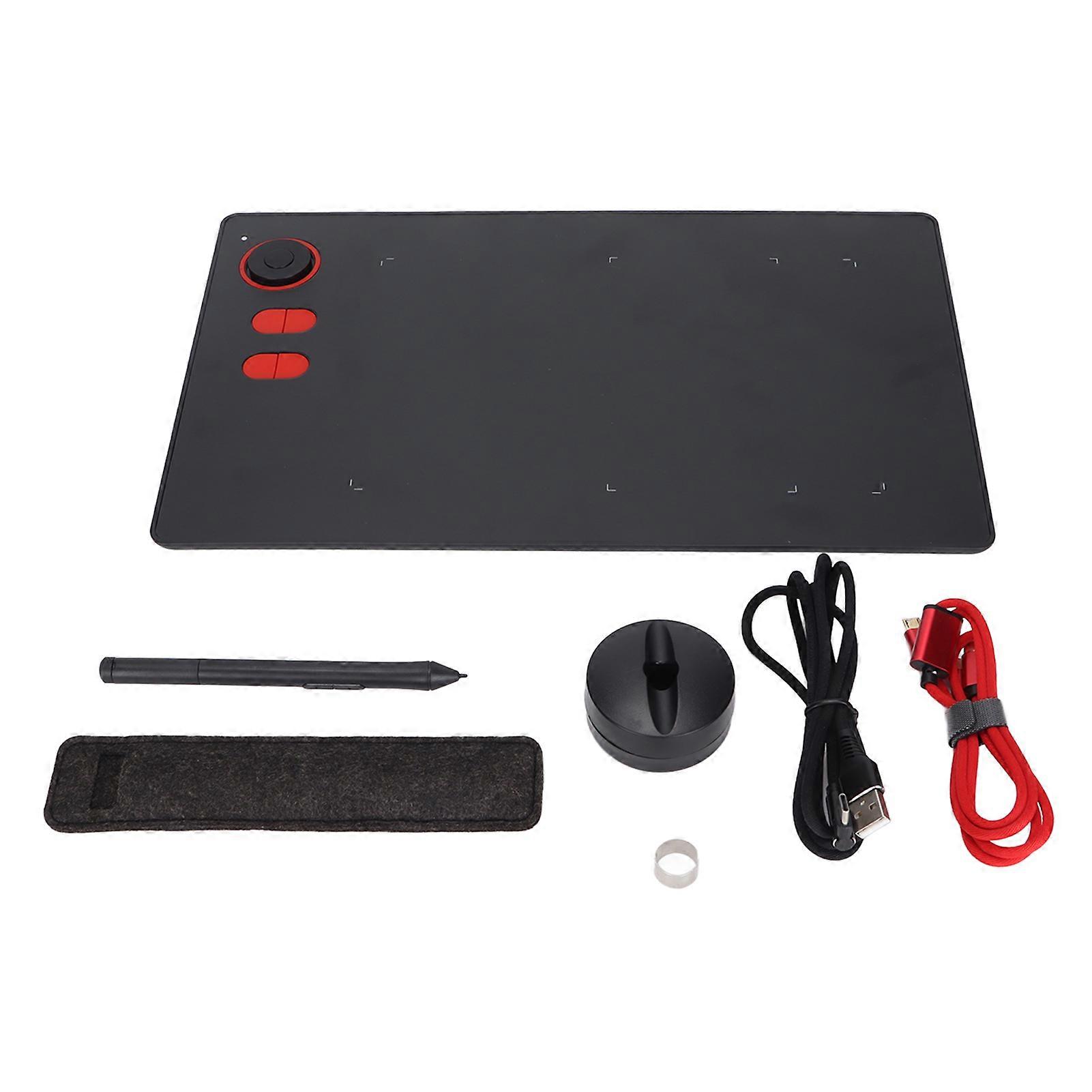 Graphics Tablet High Sensitivity Large Screen Fast Reading Speed Various Shortcut Keys Digital Drawing Tablet for Office