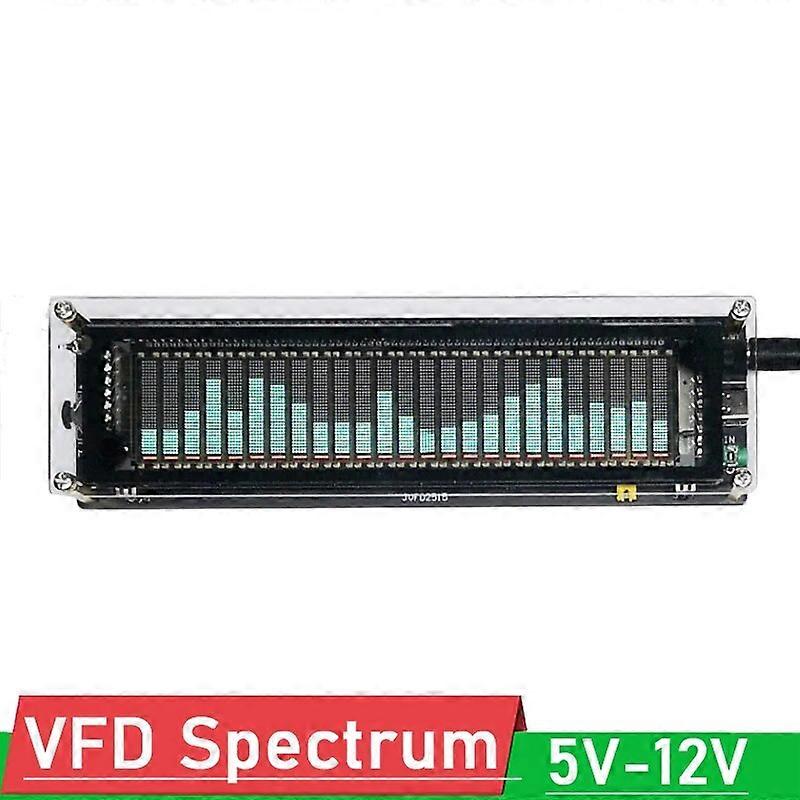 DYKB VFD Music Spectrum Display Voice control Level Indicator rhythm Analyzer VU Meter FOR TYPE-C 5V 12V car POWER Amplifier  A