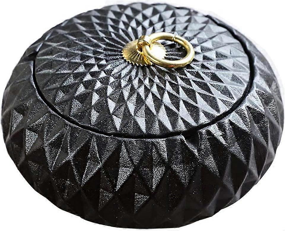 Cigar Ashtray with Lid for Decoration Apartment Small Round
