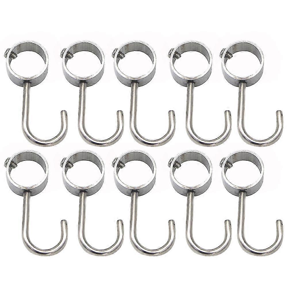 10pcs Durable Closet Hooks Particular Tube Hooks Premium Tube Rod Hooks