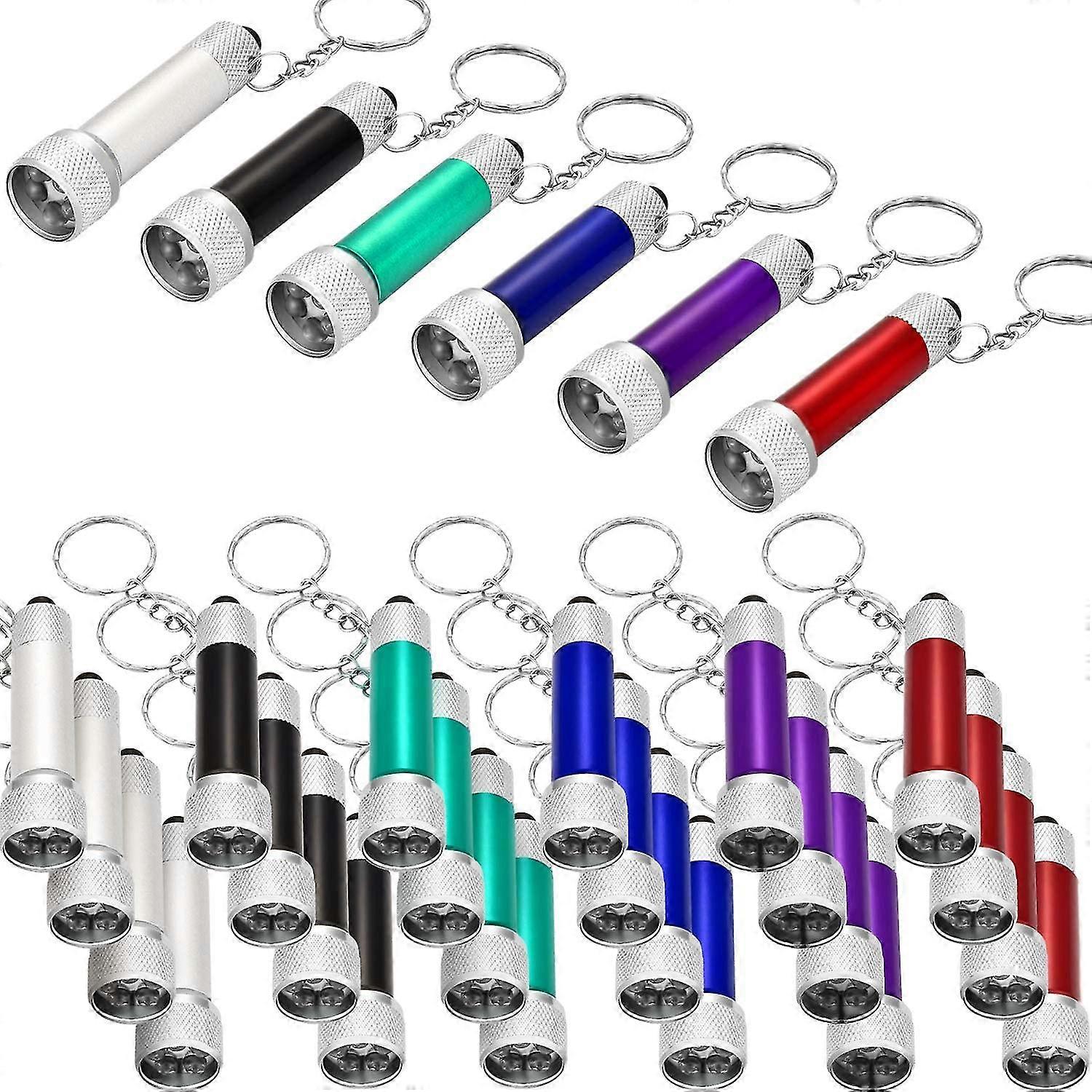30pcs Mini Led Torch Keychain Portable 5 Bulb Led Torch