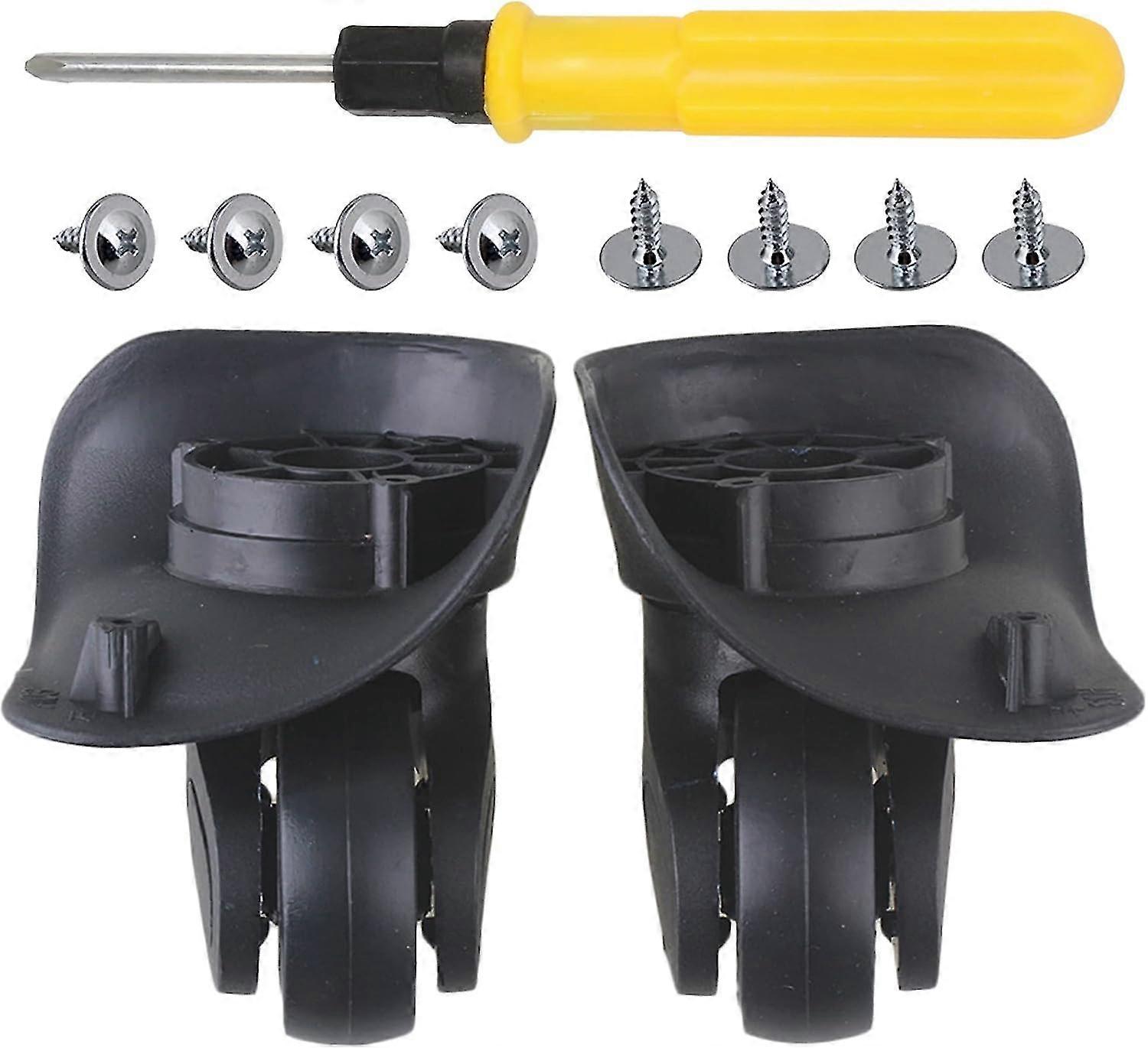 Diy Plastic Left & Right Swivel Luggage Suitcase Caster Wheels