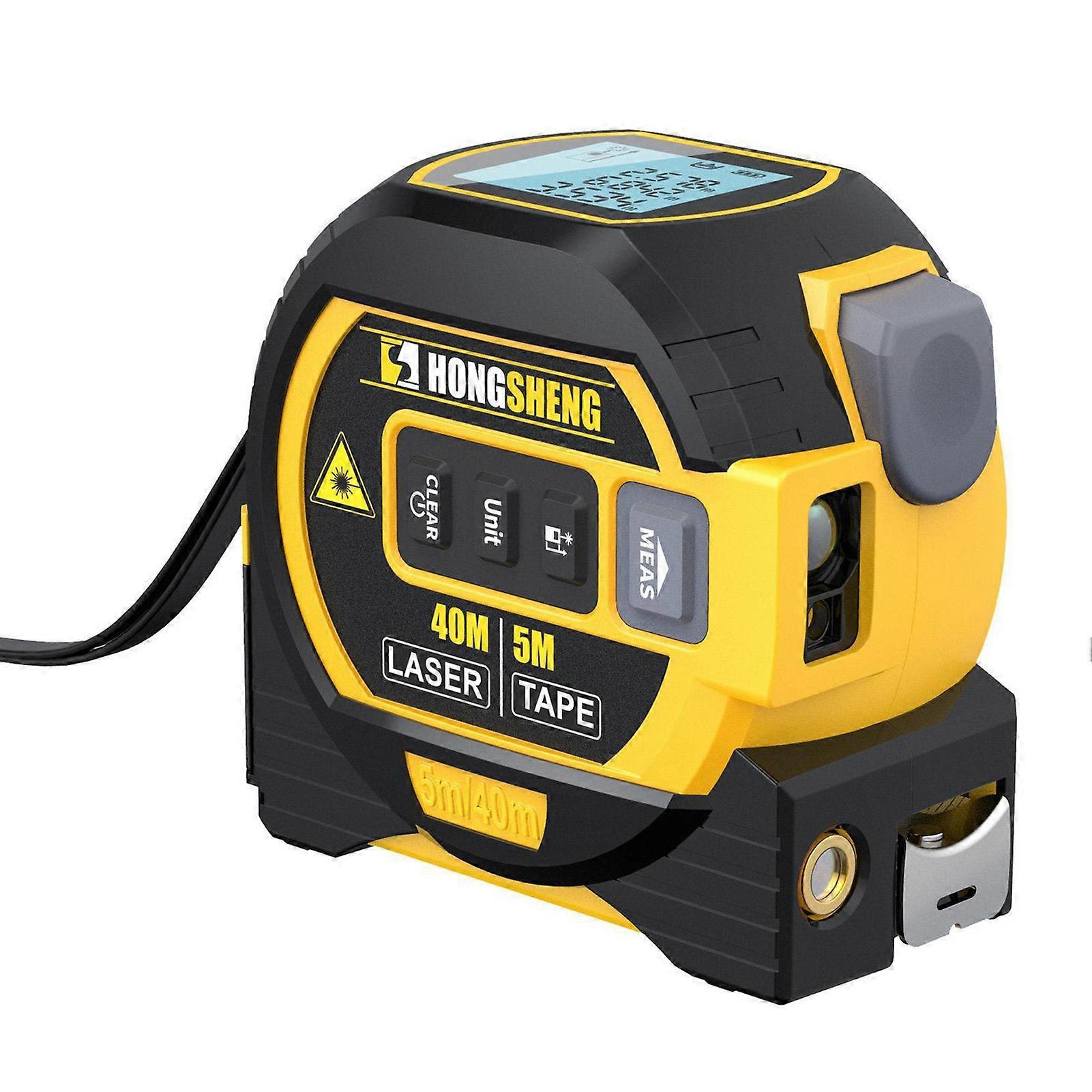 The Almighty Ruler 3 in 1 Lasers Measuring Tape 5m Tape Ruler 40m Lasers Electronic Digital Tape Measure