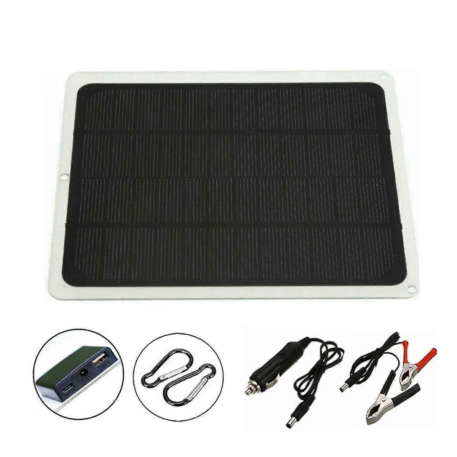 22w Solar Panel 12v Tle Charr Charr Kit Maintainer Boat Rv Car