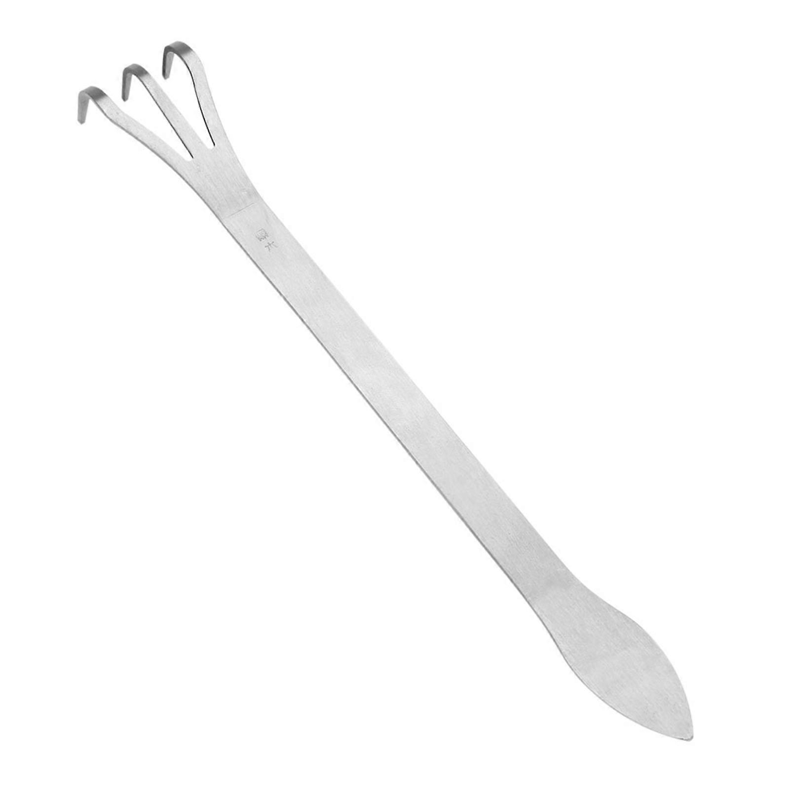 3-Prong Stainless Steel Root Rake Bonsai Tree Tool with Ergonomic Handle