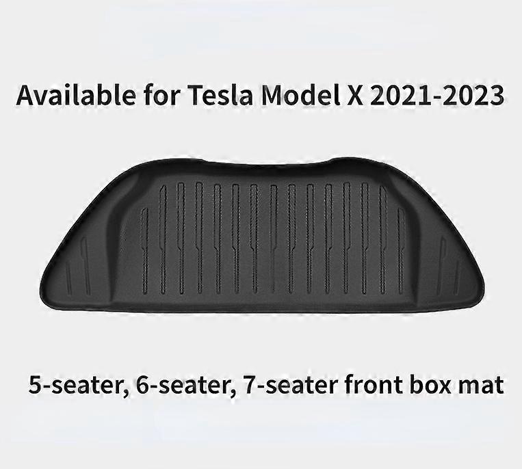 Upgraded foot pad TPE Custom Fit All-Weather Trunk Mats for Tesla Model X High side Surrounding