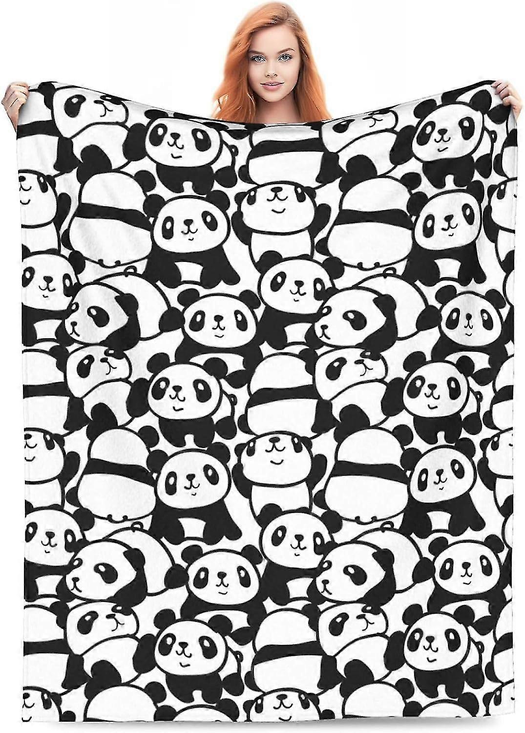 هدايا بطانية الباندا ، هدية بطانية لطيفة من الباندا غامضة لفتيات أطفال الأم ، بطانية الباندا الناعمة فائقة الدفء 10730
