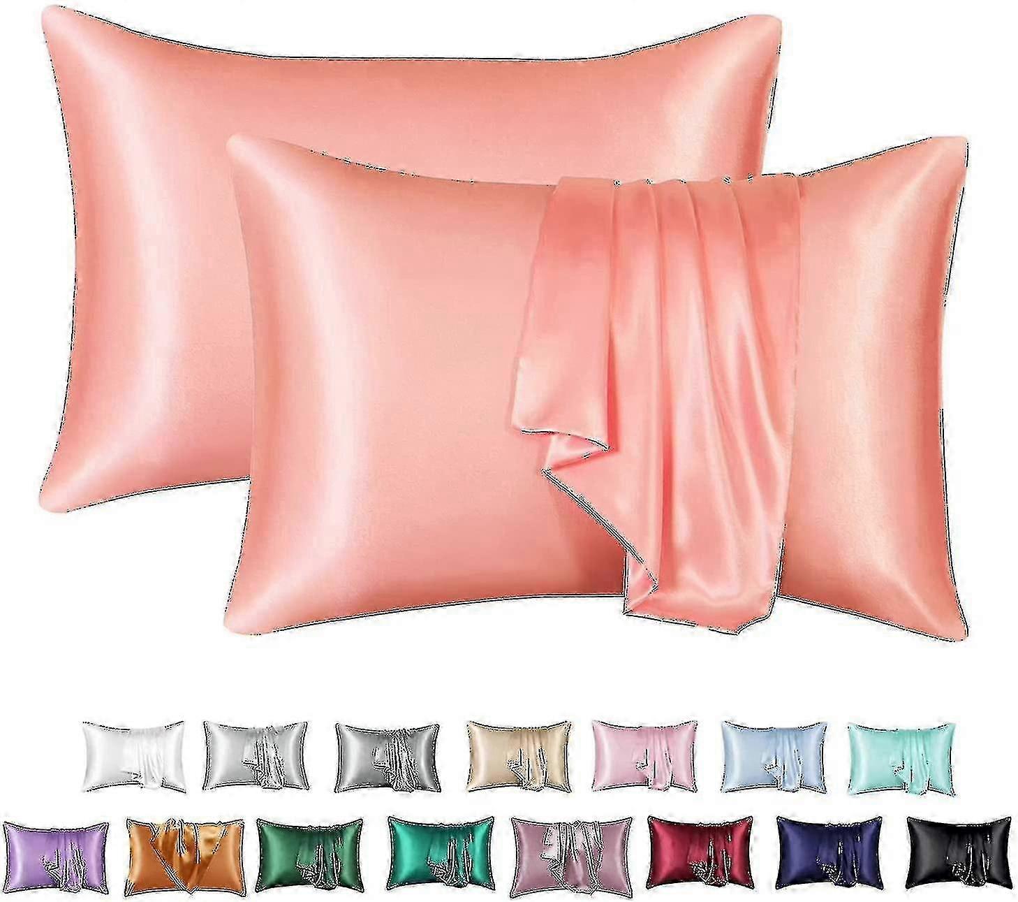 Zijden kussensloop 2 Pack, 100% Mulberry Silk kussensloop voor haar en huid, thread count zijden kussen-lian