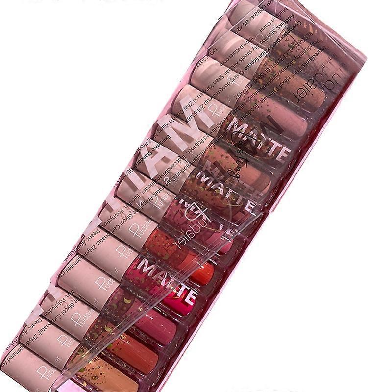 Lápiz labial líquido mate Glaseado labial Brillo de labios antiadherente resistente al agua de larga duración