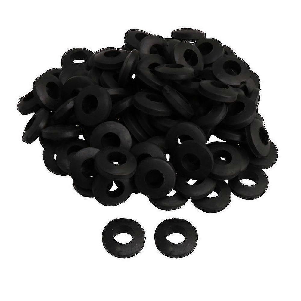 100pcs Form Black Rubber Washers 10*20*5mm M8.