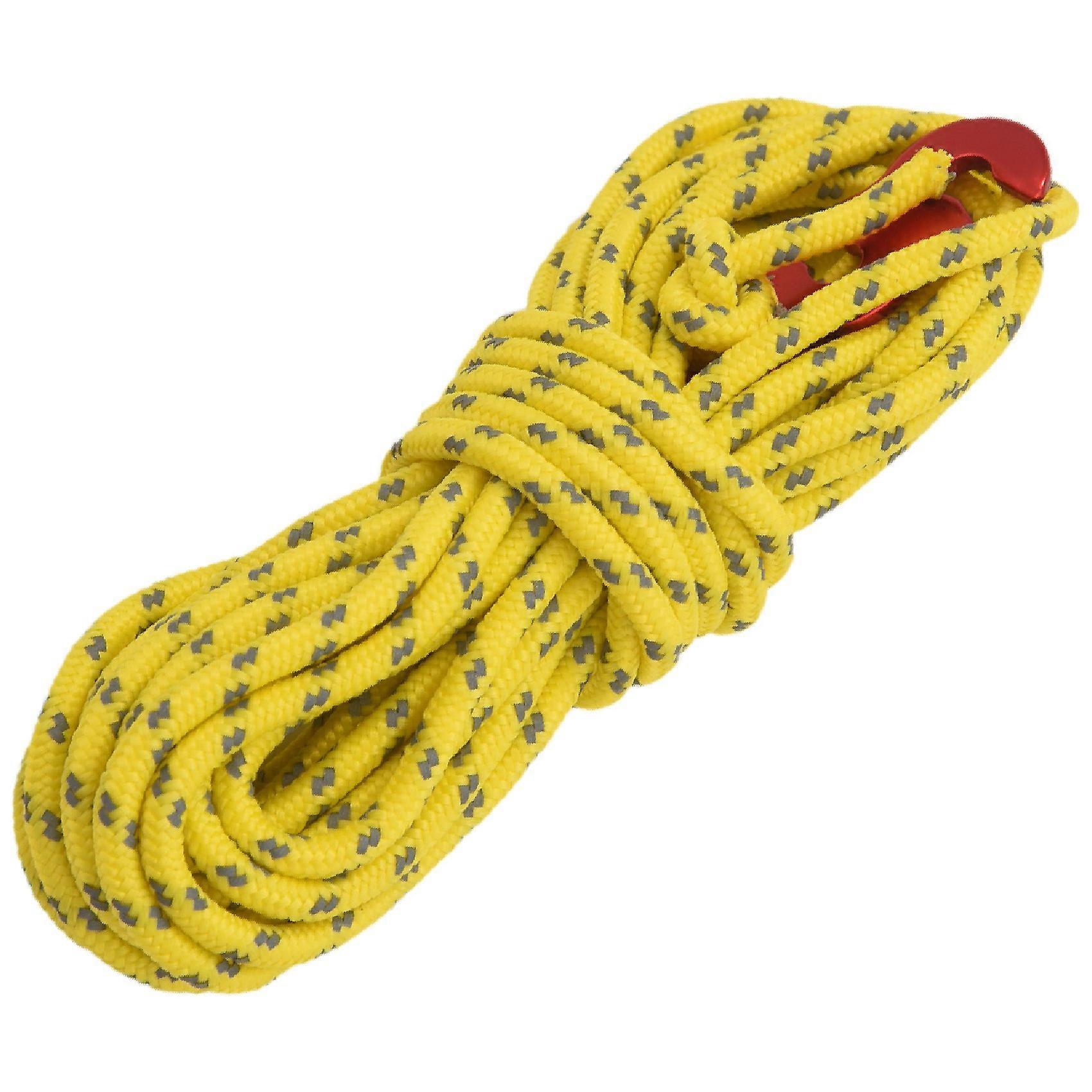 Adjustable Wind Rope High-Strength Multifunctional Reflective Rope with S-Ring Hooks Tent Accessor