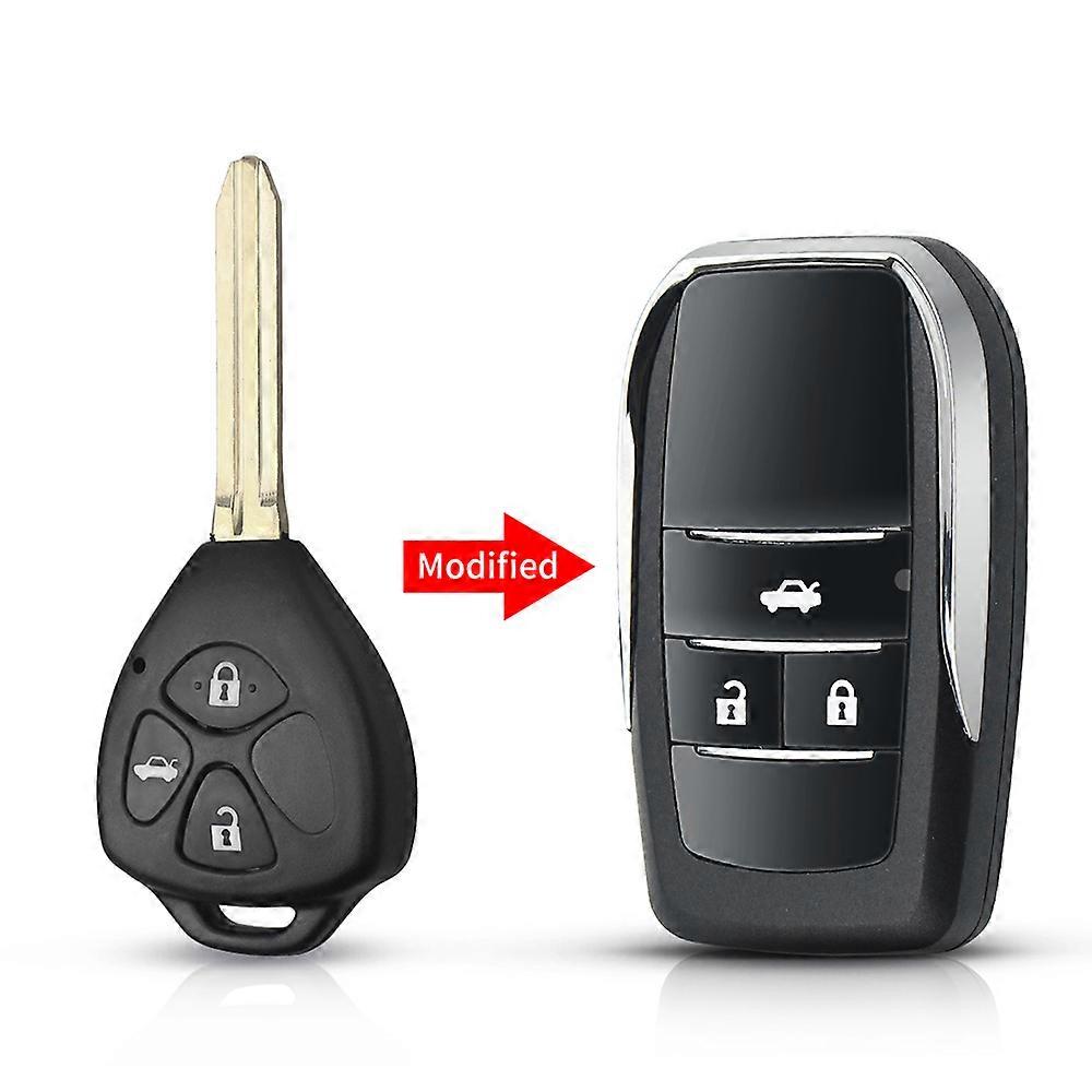 2/3/4 Buttons Remote Car Key Case For Toyota Camry 40 Corolla Scion RAV4 Avalon Reiz 4Runner Modified Folding Key Shell