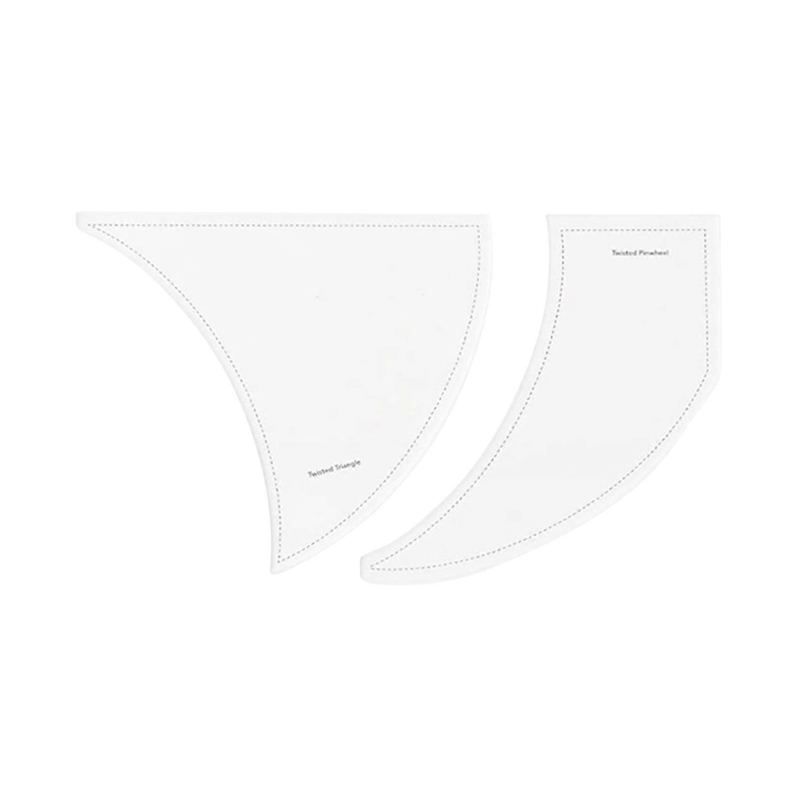 Patchwork Ruler Cuts The Fabric Template The Twisted Paper Windmill Template 2pcs