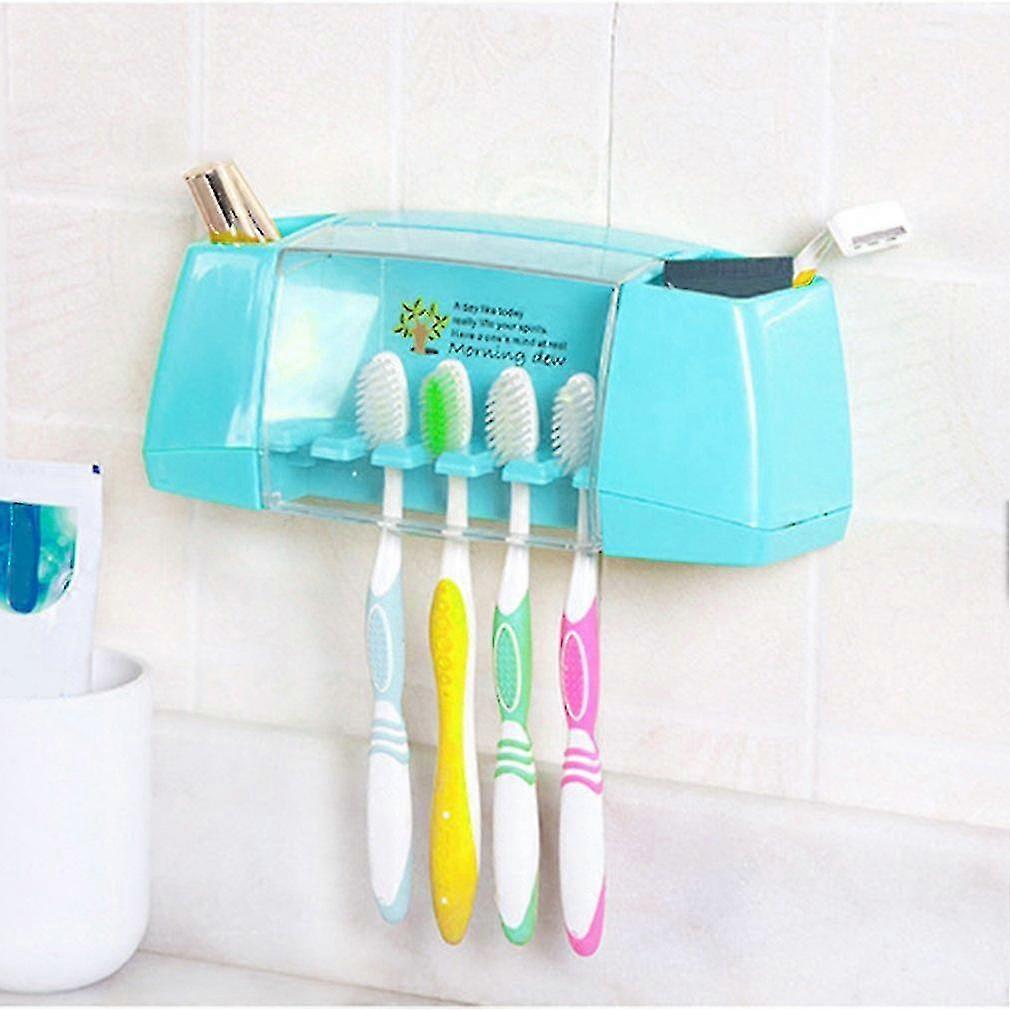 Multifunctional Toothbrush Holder Bathroom Accessory Adhesive Storage Rack