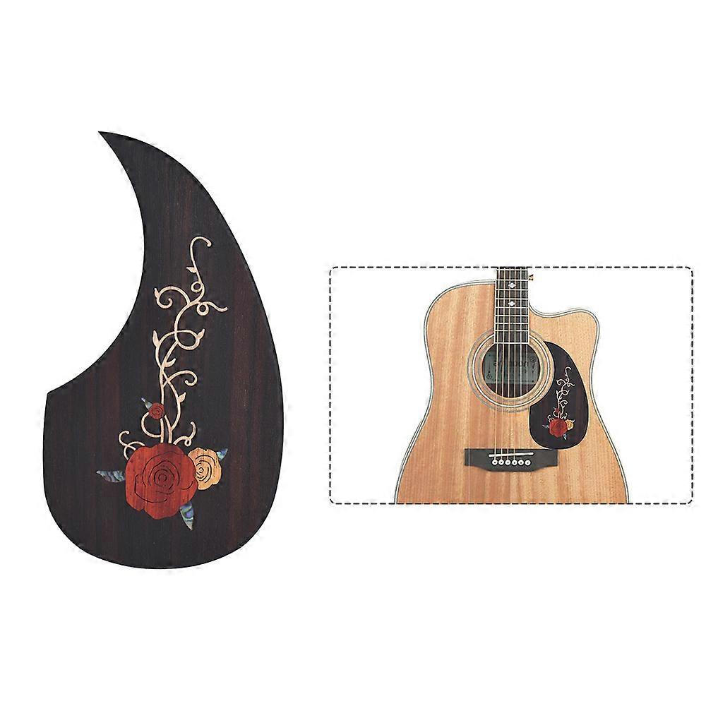 thumbnail image 2 of Acoustic Pickguard Guitar Sound Hole Cover Wood Carved 2 of 13