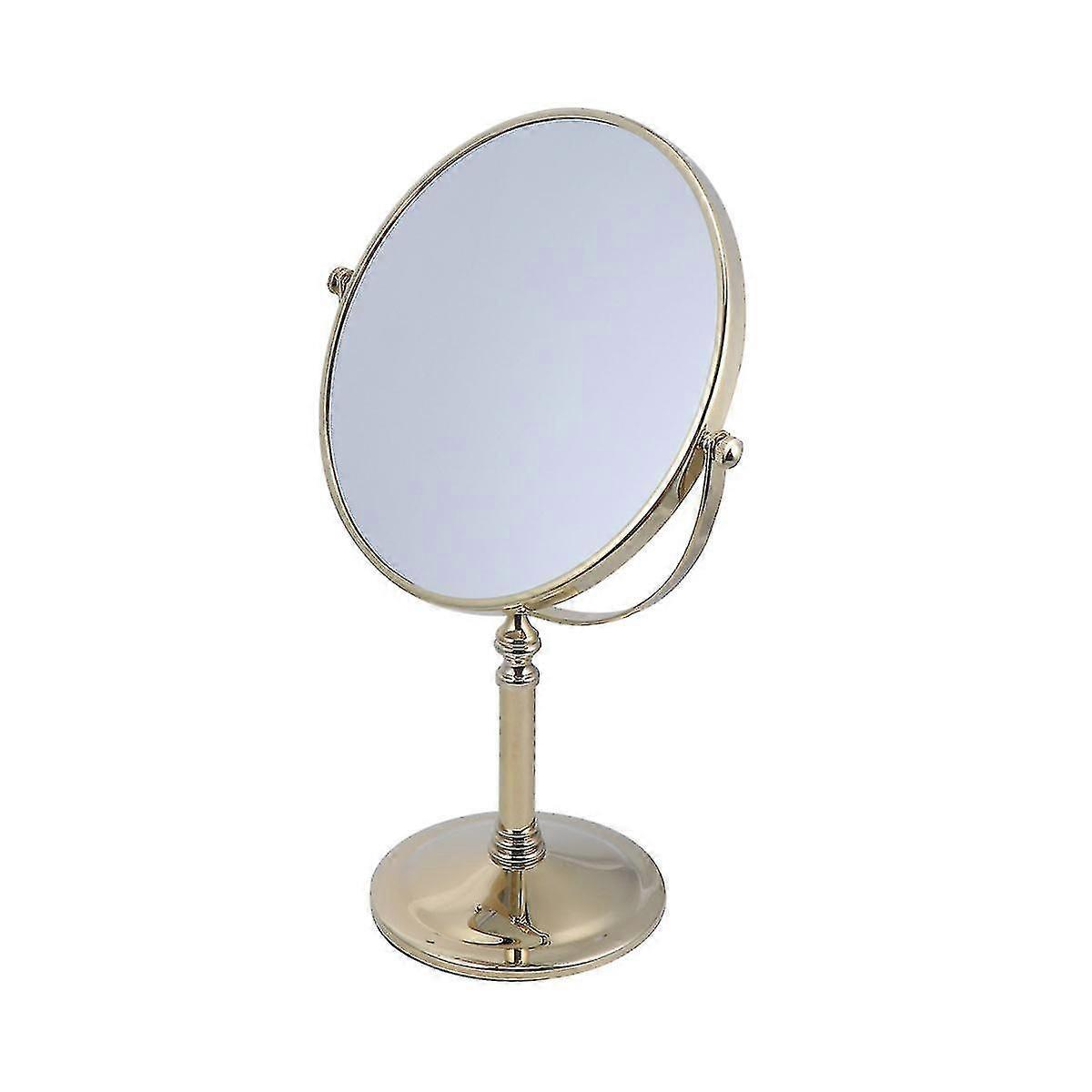 1pc Double Side Cosmetic Mirror Magnification Desktop Makeup Mirror For Home (8 Polegadas 5 Vezes Lupa