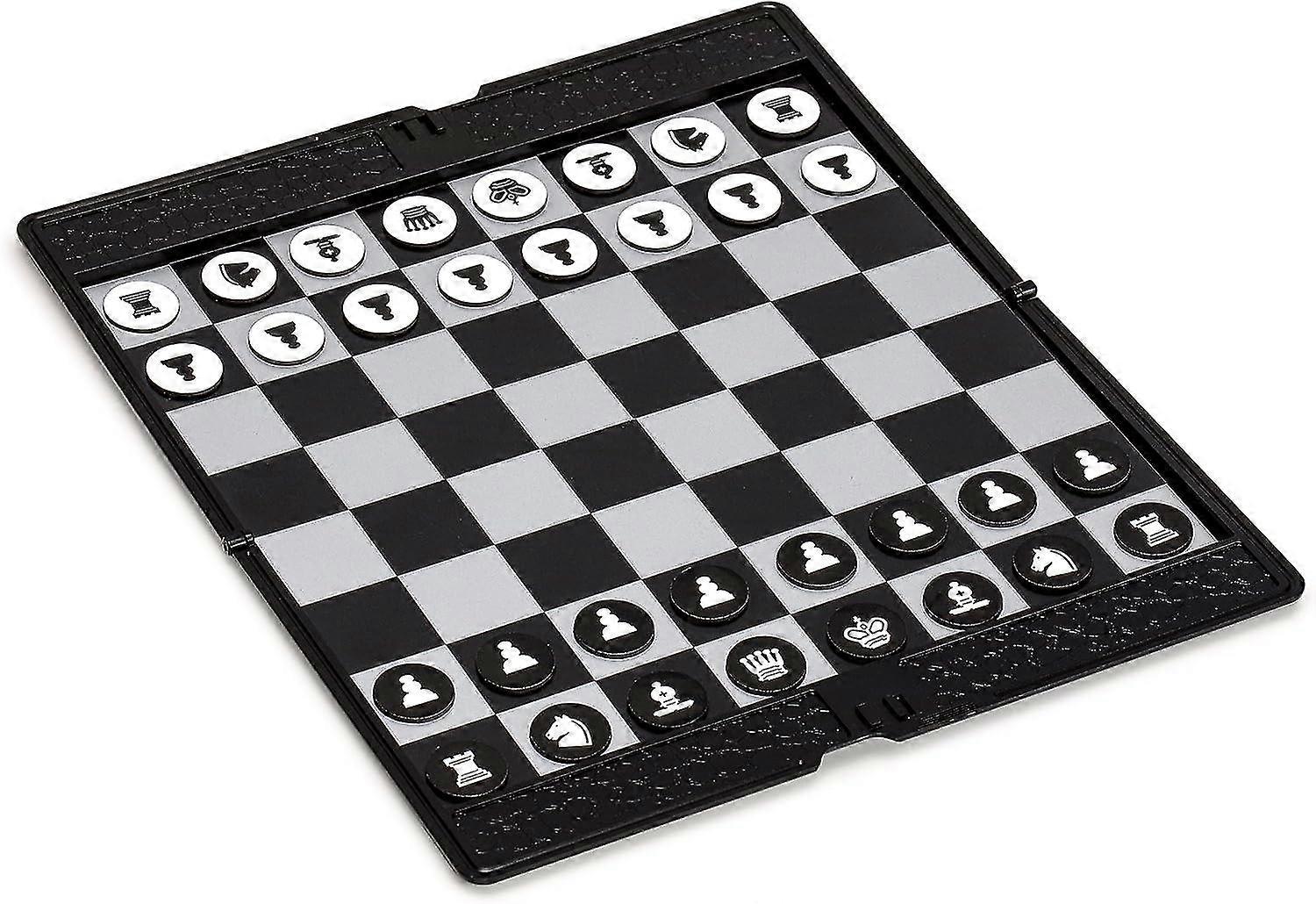 סט שחמט מגנטי כיס מתקפל (20 ס"מ) - נייד וגודל נסיעה