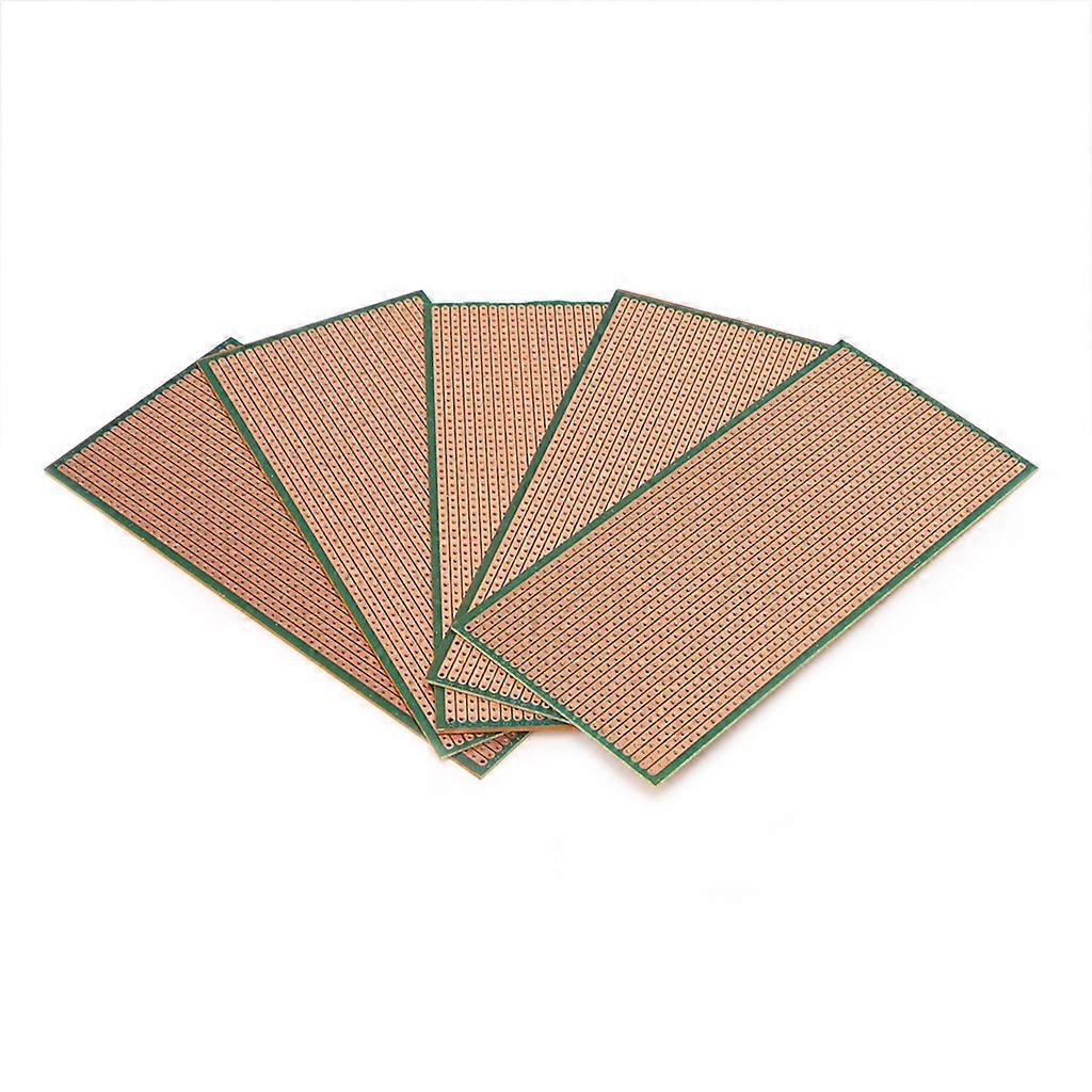 5 Pcs 6.5x14.5cm Stripboard Veroboard Uncut PCB Platine Single Side Circuit Boar