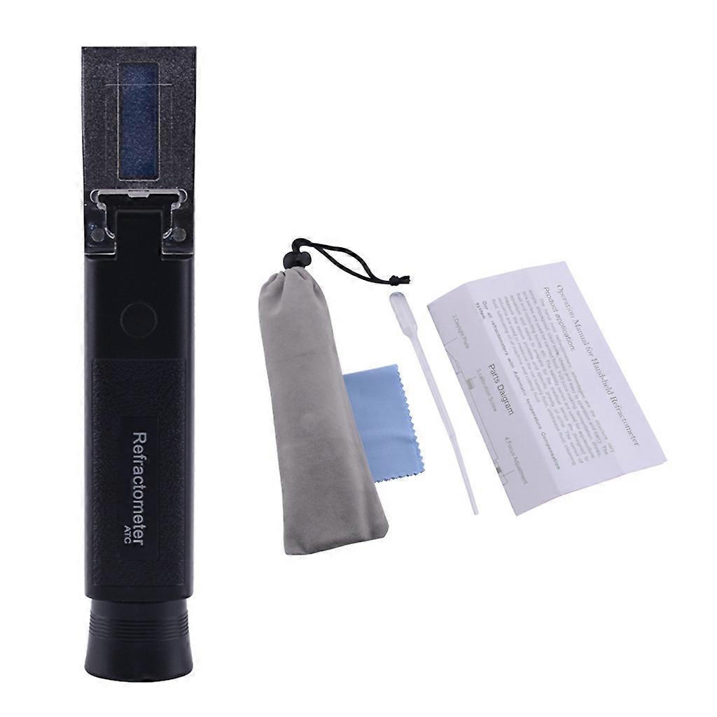 Hand Held 0-80% Alcohol Refractometer ATC Spirits Tester Meter Alcohol Meter