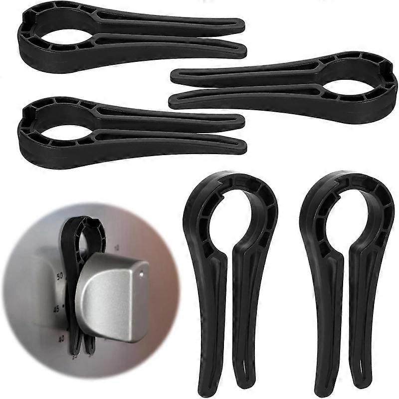 5-pack spisknopp säkerhetslås, babysäkra ugnsknoppar täcker lås för barnsäkerhet