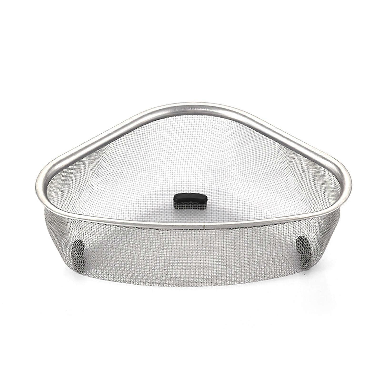 Stainless Steel Kitchen Sink Drain Rack Triangle Organizer
