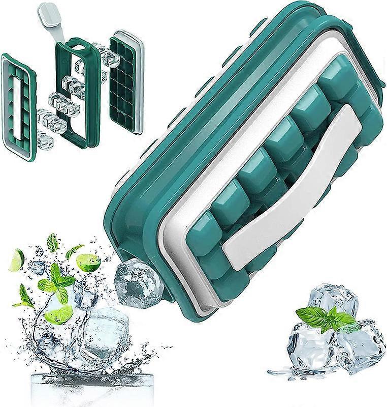 Ice cube bottle, ice cube mold, silicone ice cube box, ice cube molds, ice cube bottle with container, ice cube molds, 2 in 1 for on the go